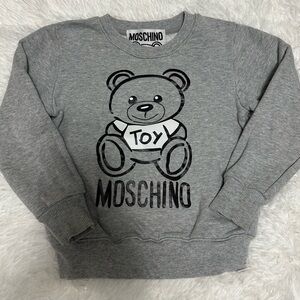 Moschino Gray Teddy Bear Top